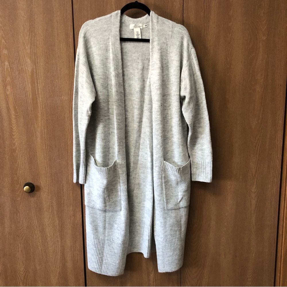 H&M Gray Cardigan Sweater